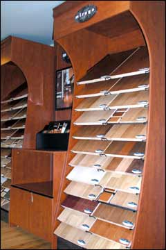 Wood Flooring Sample Display Case